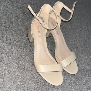 Madden girl nude block heels size 7.5